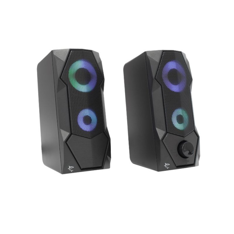 Haut Parleur Gamer WHITE SHARK Flow RGB - Noir