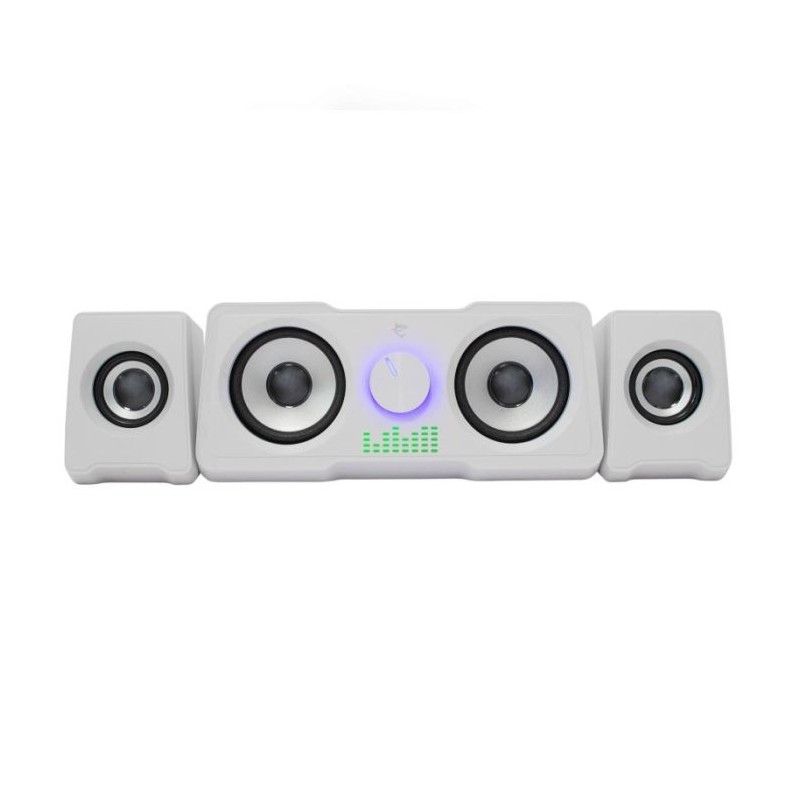 Haut-parleur 2.2 WHITE SHARK Mood RGB - Blanc
