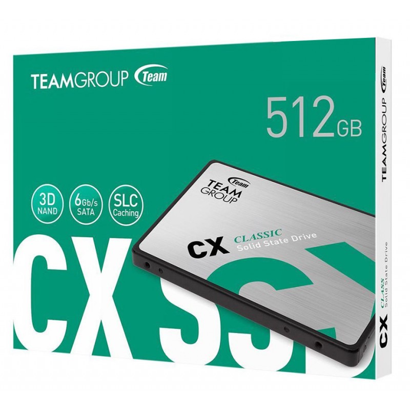 Disque SSD Interne TeamGroup CX2 512 Go 2.5"...