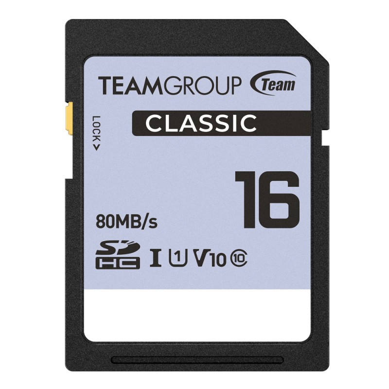 Carte mémoire TeamGroup CLASSIQUE SDHC UHS-I U1...