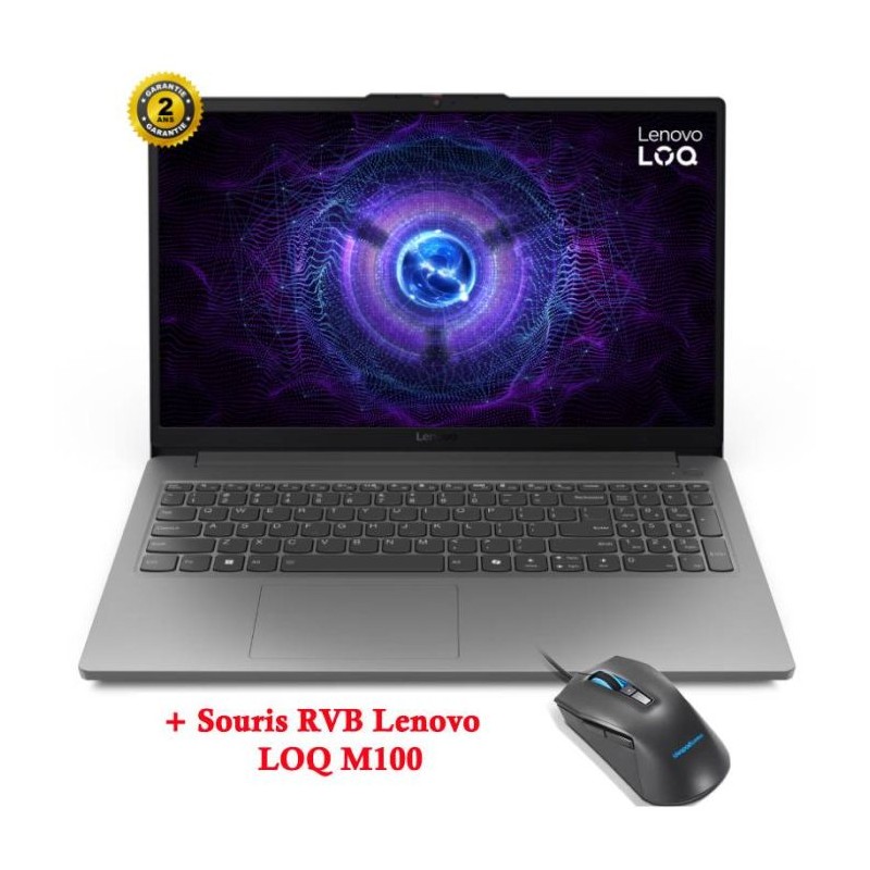 PC Portable Gamer LENOVO LOQ 15IAX9E i5 12è Gén...