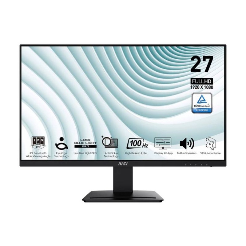 Ecran MSI PRO MP273A 27'' Full HD IPS 100 Hz