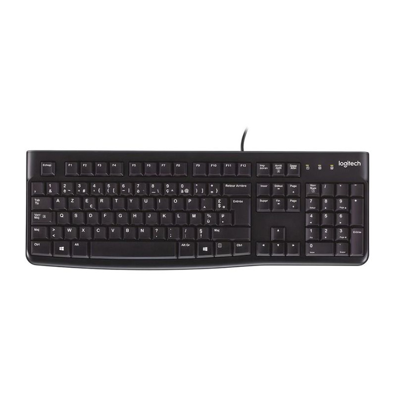 Clavier Filaire LOGITECH USB K120 - Noir...