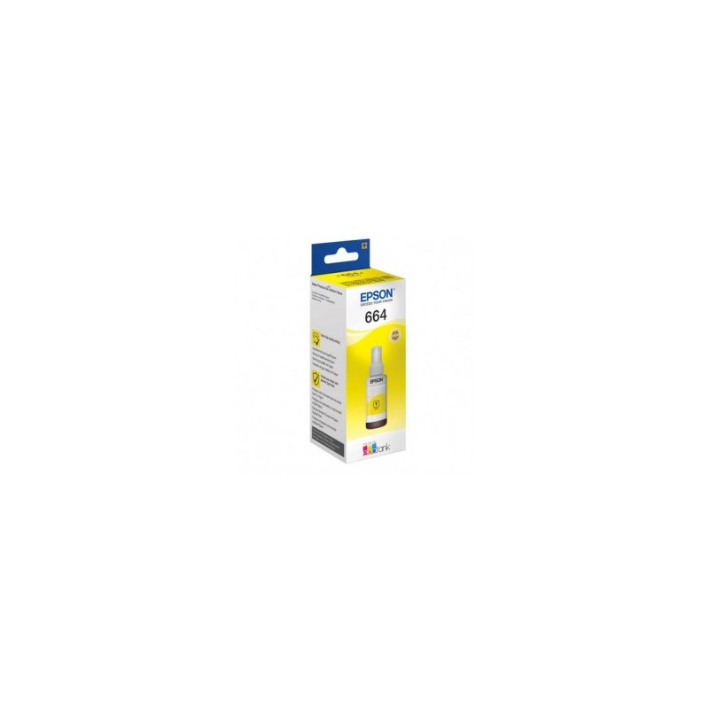 Bouteille D'encre EPSON EcoTank T664 JAUNE -...