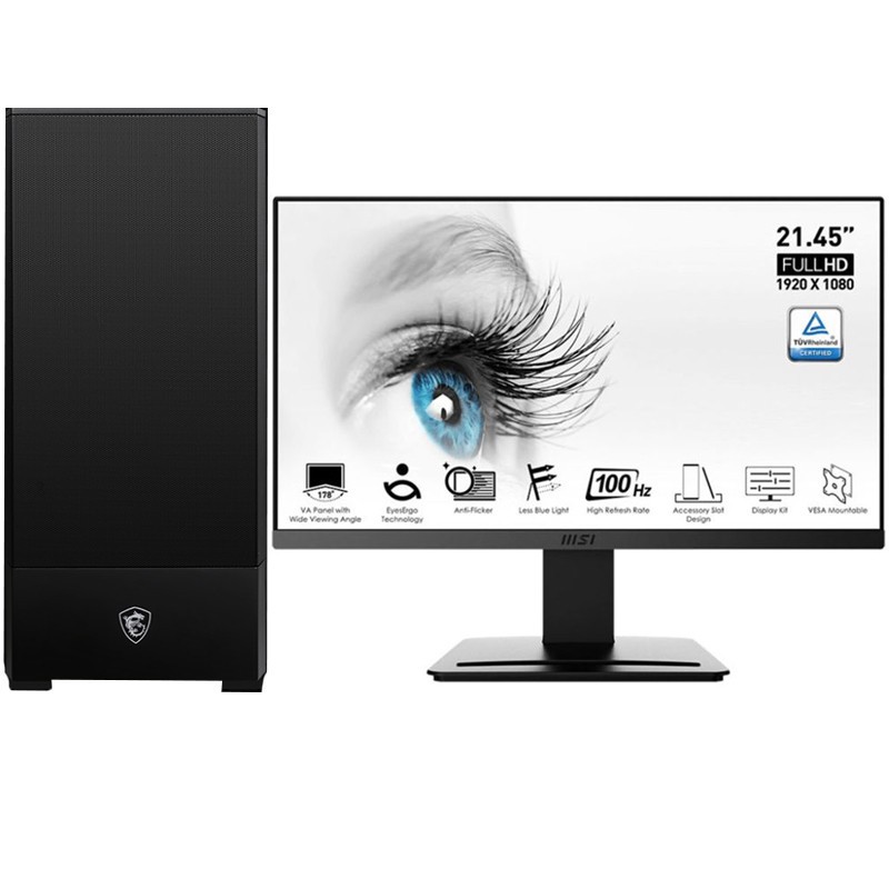 Pc De Bureau Gamer By MSI Kira AMD Ryzen 7 8Go...