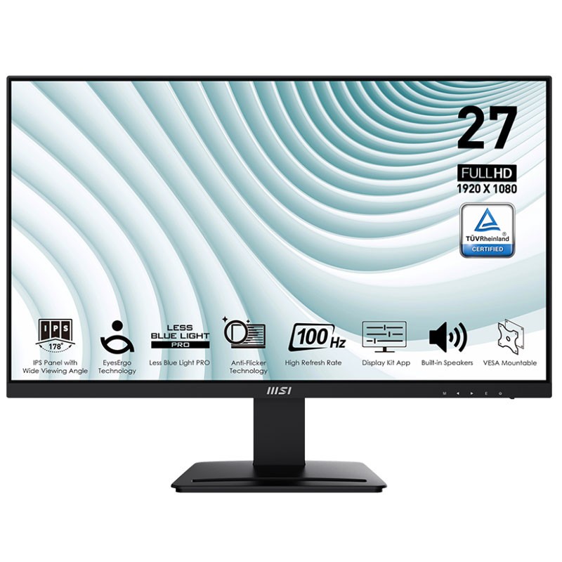 Ecran MSI Pro MP273A 27'' Full HD 100Hz IPS Noir
