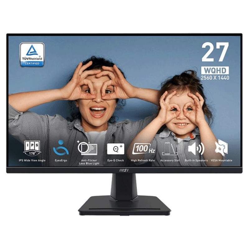 Ecran MSI Pro MP275Q 27'' WQHD 100Hz IPS Noir