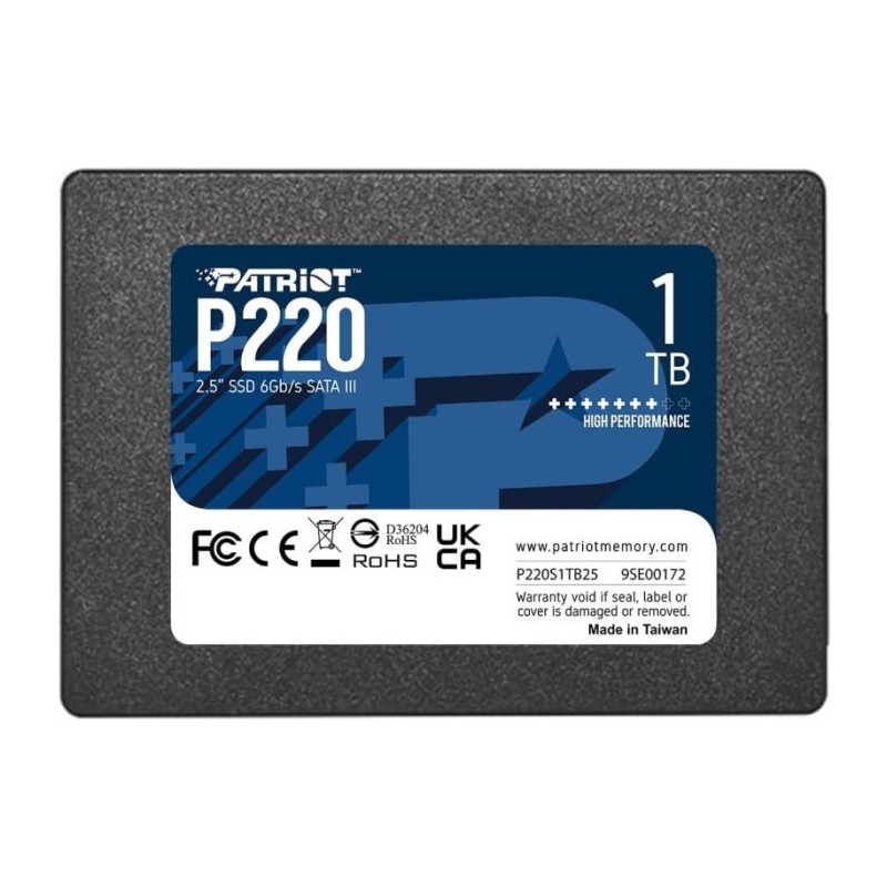 Disque Dur Interne PATRIOT P220 1 To SSD SATA...